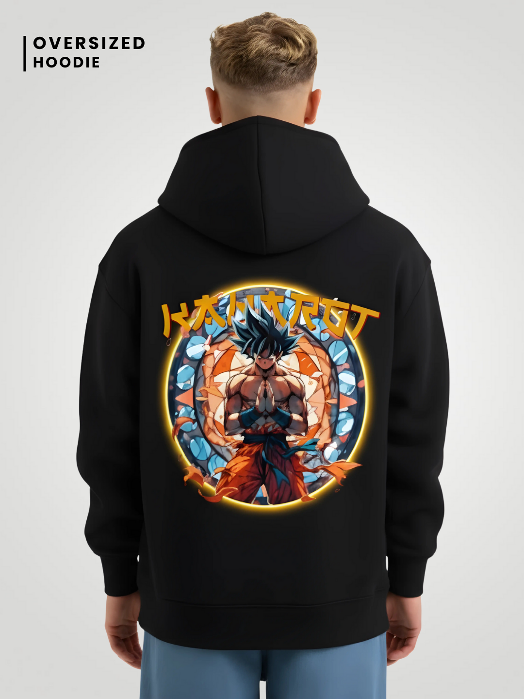 Saiyan Surge 400 GSM Oversized Hoodie - VoxStella