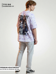 OBANAI OFFICIAL Demon Slayer 260 GSM Tie-Dye Oversized T-Shirt - VoxStella