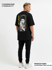 Himejima Guardian Aura Premium Tee – 240 GSM - Black - VoxStella