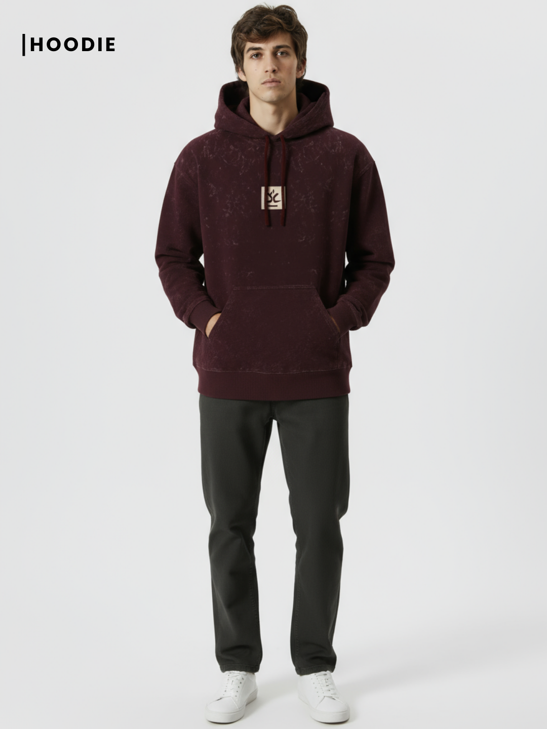 Core Vision 300 GSM Acid Washed Hoodie - VoxStella