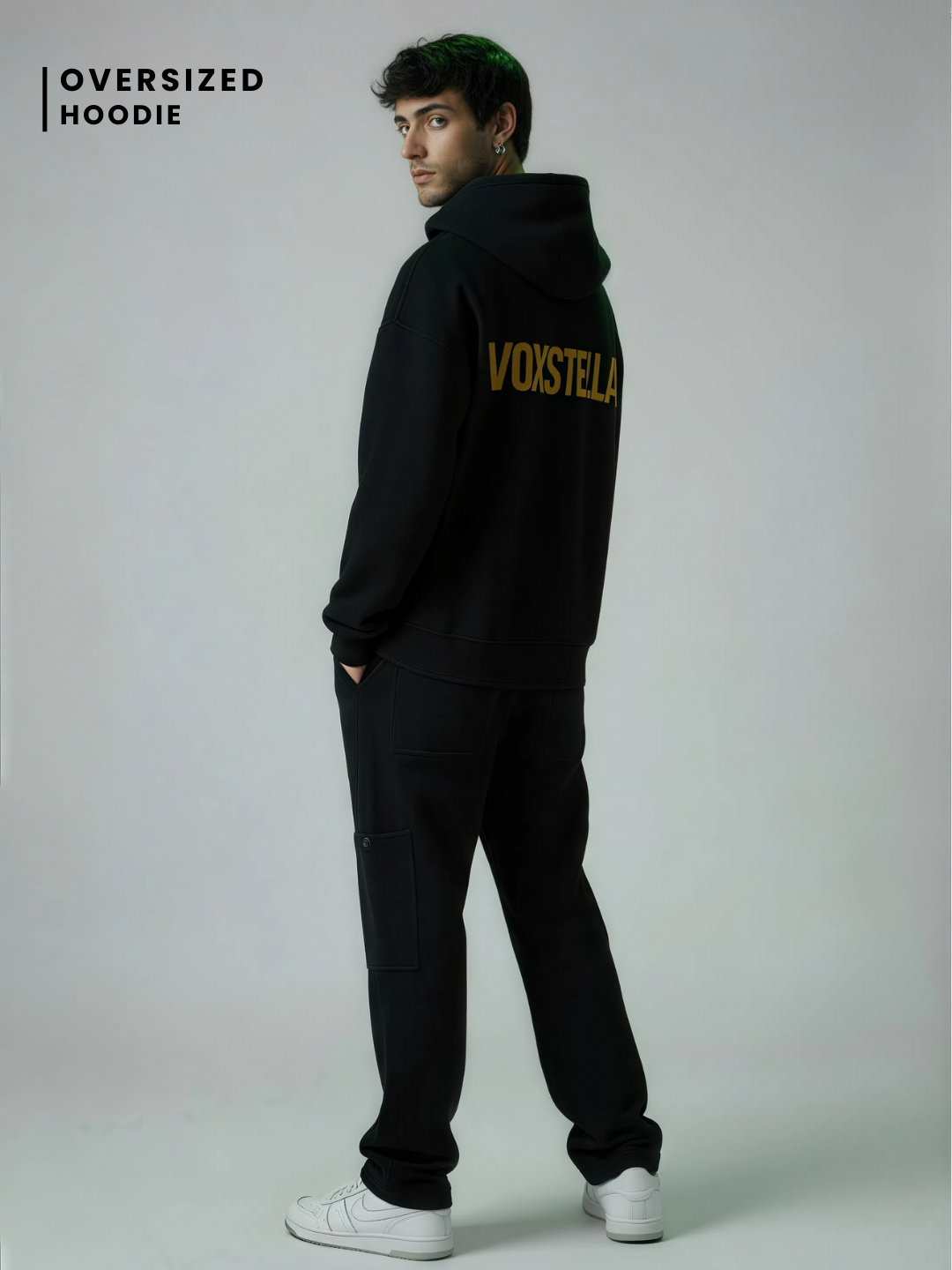 Voxstella Midnight Gold | Oversized Hoodie