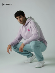 Voxstella Light Baby Pink Premium Hoodie | 300 GSM Fleece