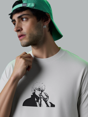 Silver Spirit Peeker Premium Tee – White | 240 GSM - VoxStella