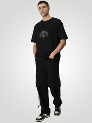 Gotham Nightfall Unisex AOP Oversized Tee (240 GSM) - VoxStella