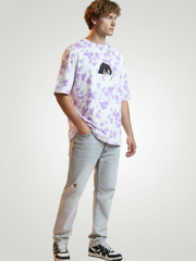 OBANAI OFFICIAL Demon Slayer 260 GSM Tie-Dye Oversized T-Shirt - VoxStella