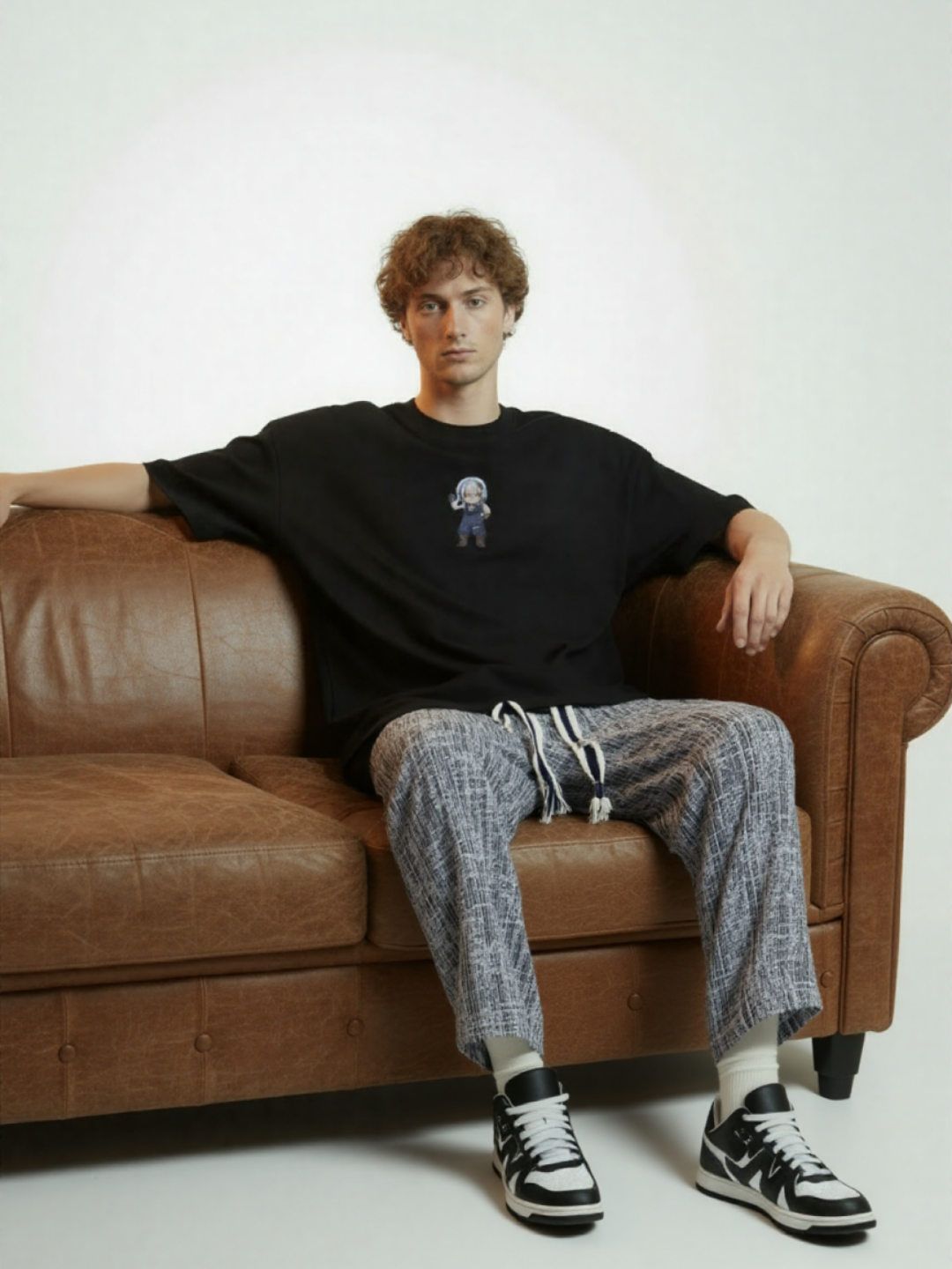 Uzui Soundwave Premium Tee – 240 GSM - Black - VoxStella
