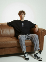 Uzui Soundwave Premium Tee – 240 GSM - Black - VoxStella
