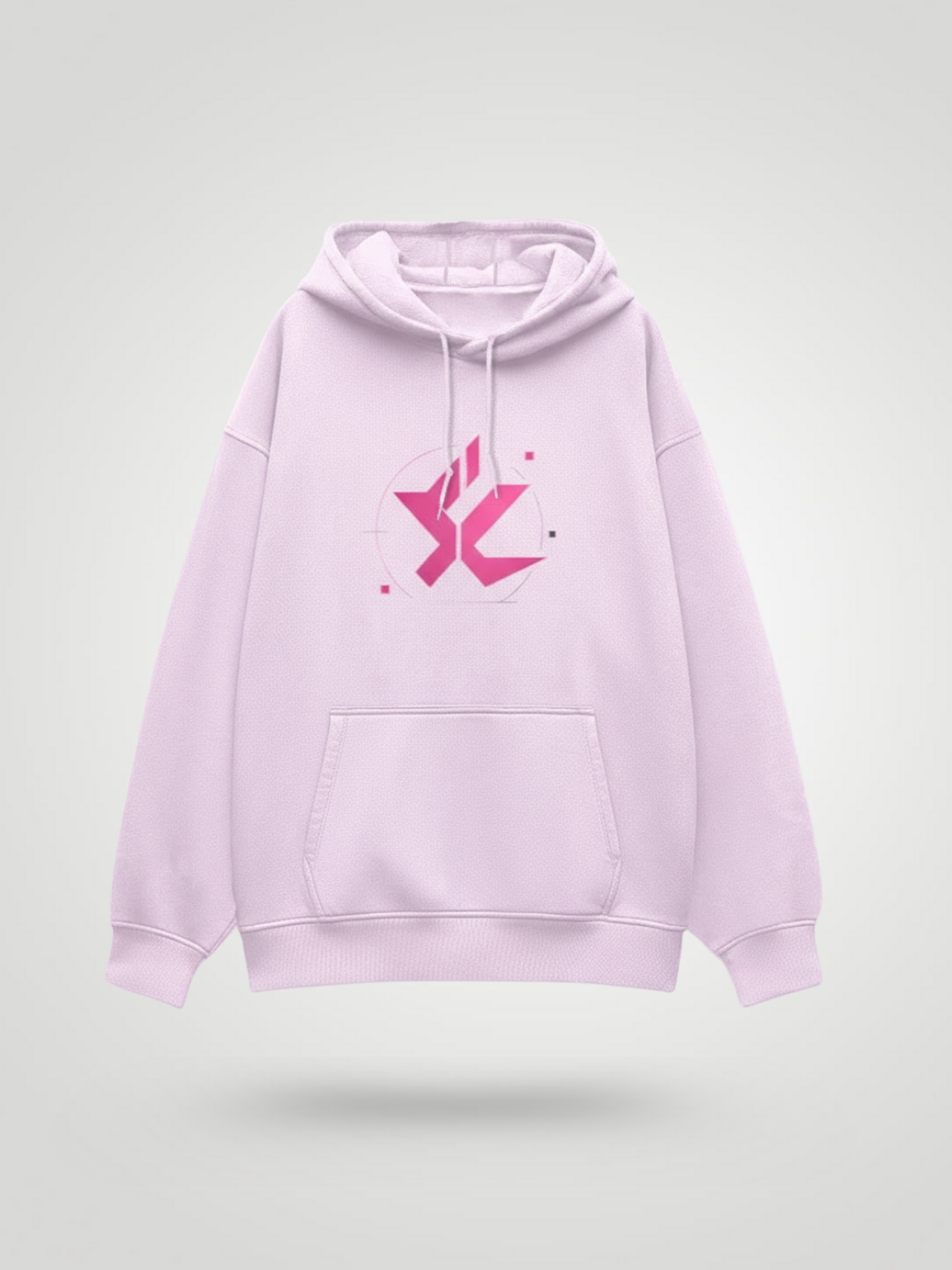 Unisex Oversized Hoodie – Light Baby Pink | 400 GSM Cotton - VoxStella