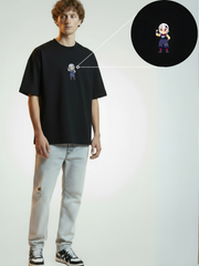 Uzui Soundwave Premium Tee – 240 GSM - Black - VoxStella