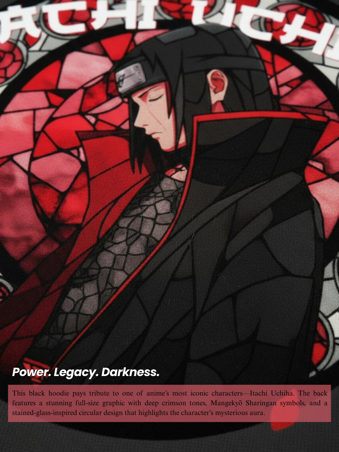 Eternal Vision 400 GSM Oversized Hoodie | Itachi Uchiha - VoxStella