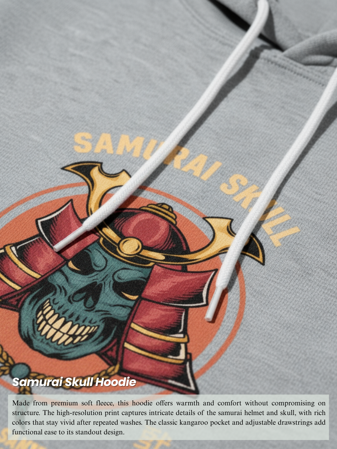 Samurai Spirit Premium Hoodie | 300 GSM Cotton Fleece