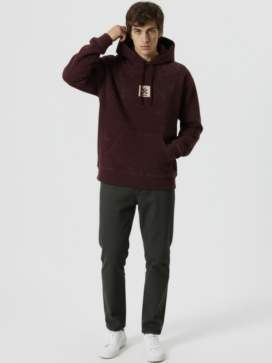 Core Vision 300 GSM Acid Washed Hoodie - VoxStella