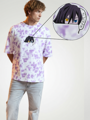 OBANAI OFFICIAL Demon Slayer 260 GSM Tie-Dye Oversized T-Shirt - VoxStella
