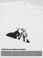 Silver Spirit Peeker Premium Tee – White | 240 GSM - VoxStella