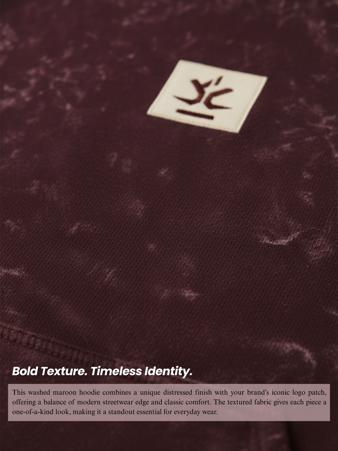 Core Vision 300 GSM Acid Washed Hoodie - VoxStella