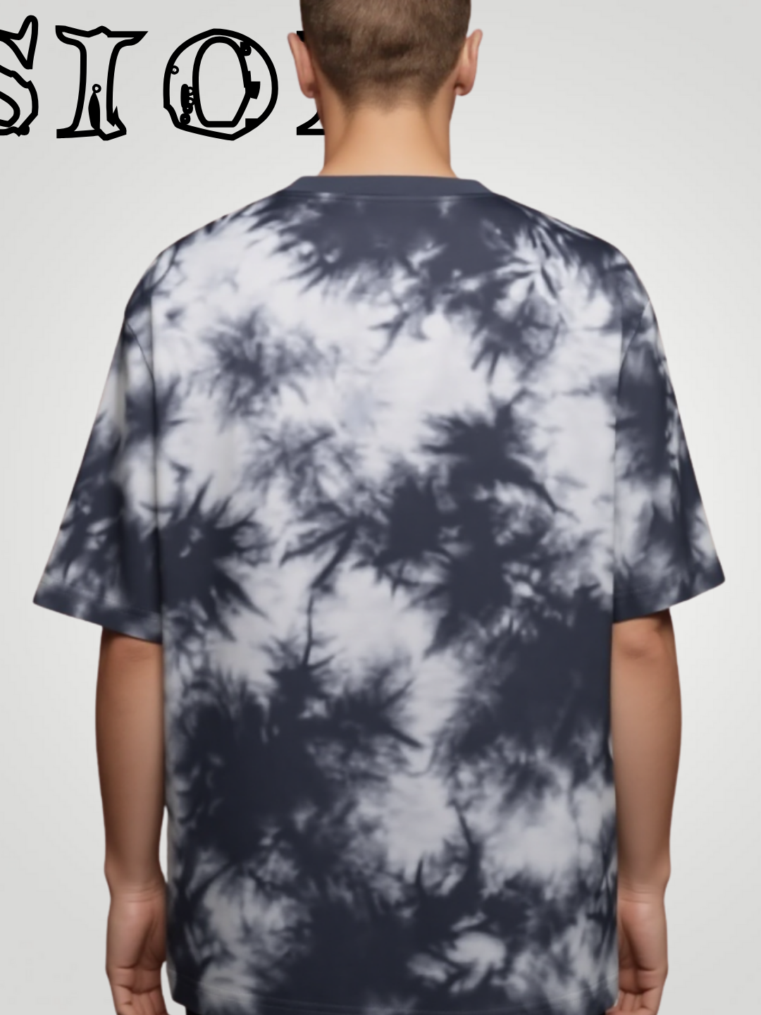 Shinigami Vision Tie-Dye Oversized Tee - VoxStella