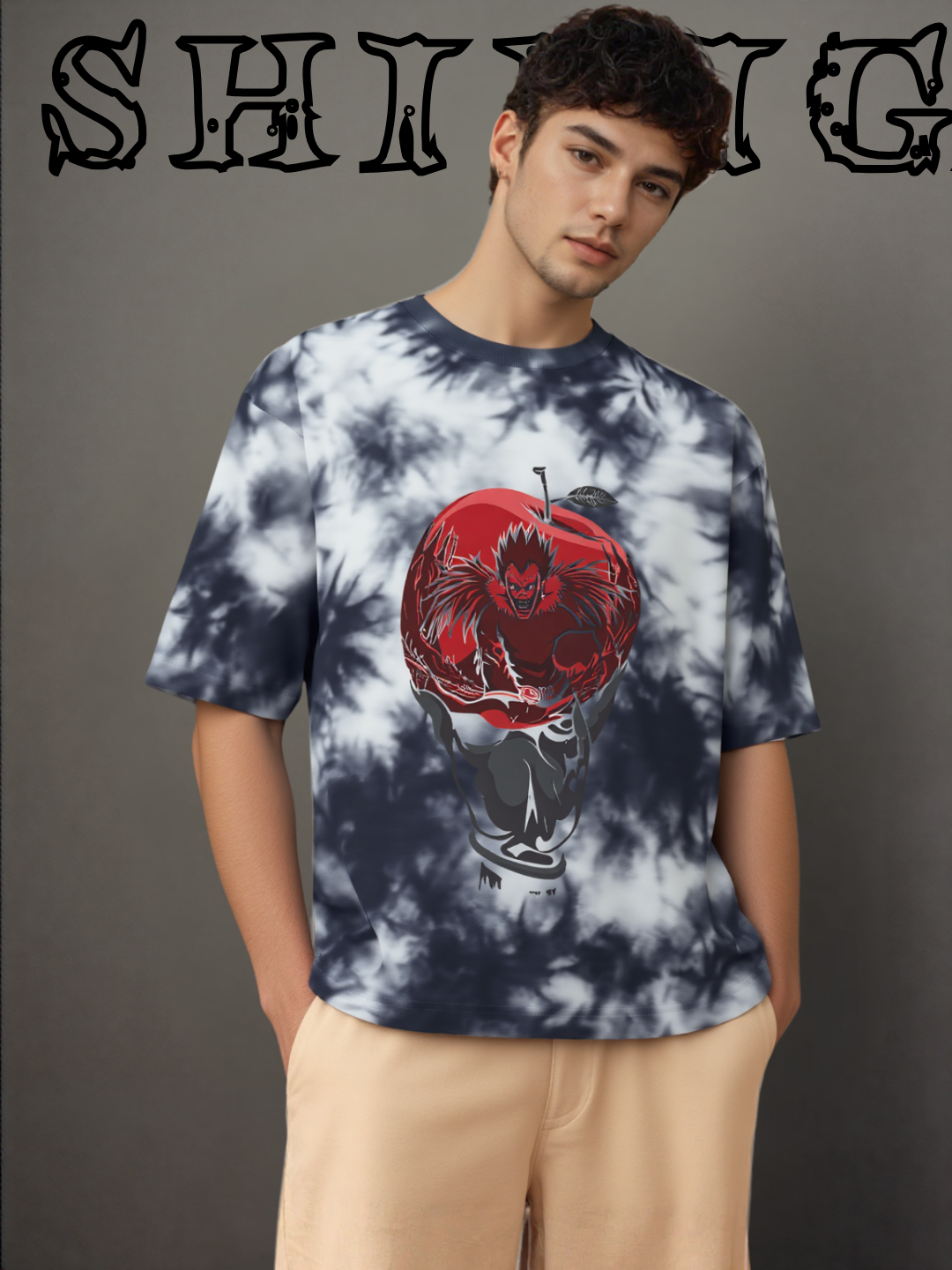 Shinigami Vision Tie-Dye Oversized Tee - VoxStella