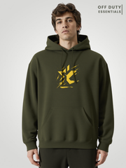 Unisex Hoodie with Gold Logo | 300 GSM Cotton | Voxstella - VoxStella