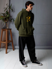 Unisex Hoodie with Gold Logo | 300 GSM Cotton | Voxstella - VoxStella